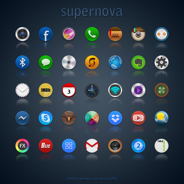 supernova icon pack