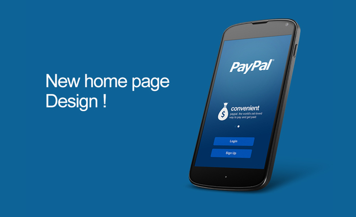 simple paypal app concept